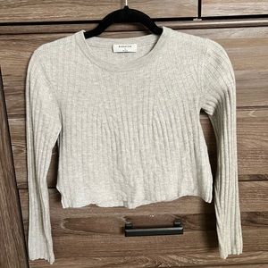 Aritzia Babaton Cropped Long Sleeve Sweater (size S)